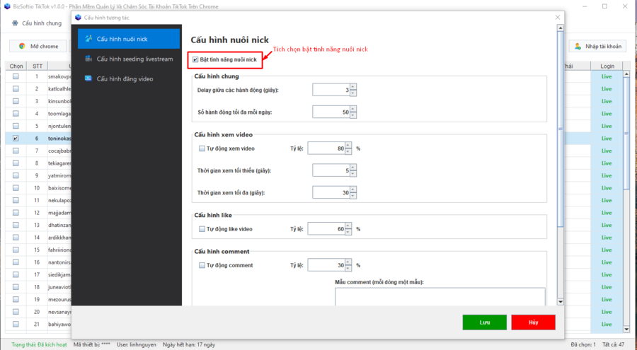 hướng dẫn cách nuôi nick TikTok