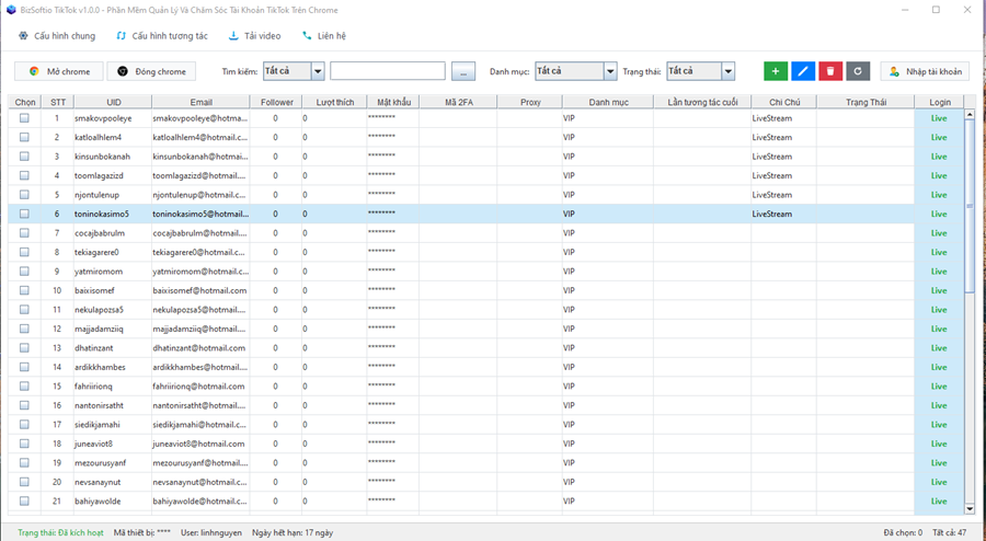 phần mềm nuôi tài khoản TikTok