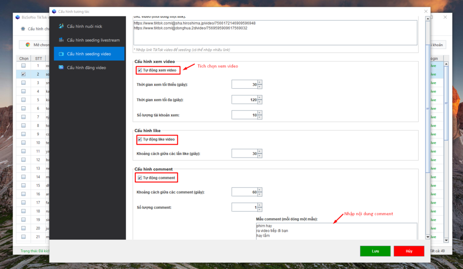 Phần mềm seeding TikTok